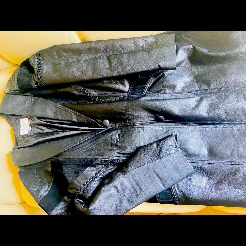 100% Genuine Leather Trench coat